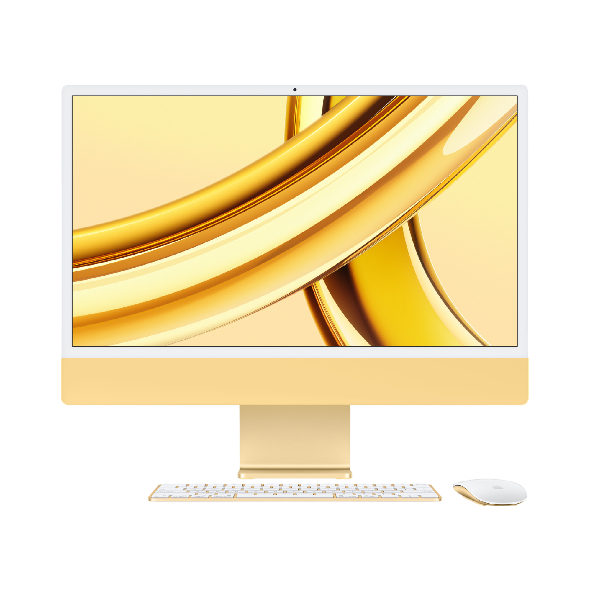 iMac (All In One) 24-inch (2023) MQRL3 - M3 chip 8-Core CPU 10-Core GPU 8GB Unified Memory 256GB SSD Storage, Yellow - alAsil